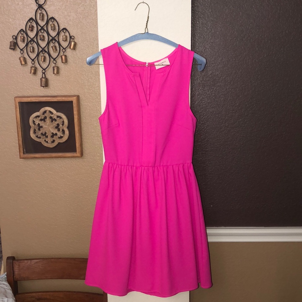 Hot pink dress